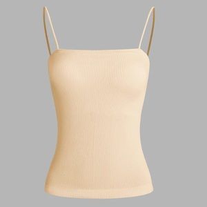 Basic cami padded tank top